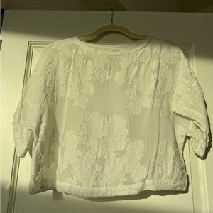 aritzia wilfred white top